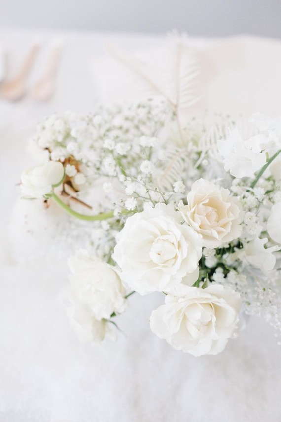All white arctic wonderland 7th birthday party Inspiration