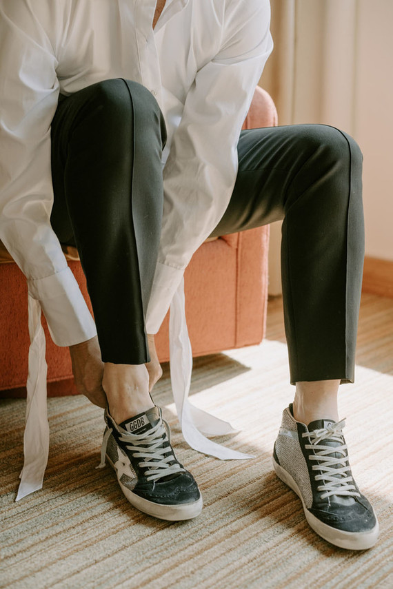 Organic same-sex wedding at Cavallo Point in San Francisco with the couple's children