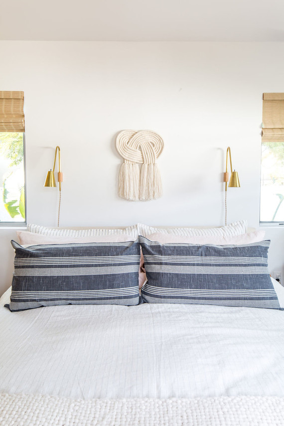 white bed linens