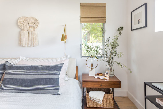 white bed linens