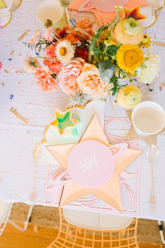 Toy Story and space-themed girl's second birthday party Inspiration