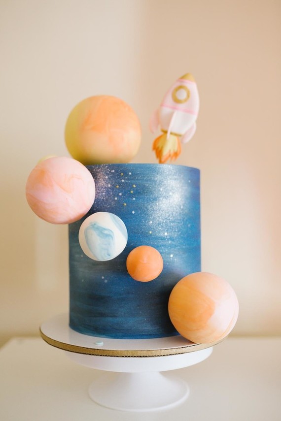 Toy Story and space-themed girl's second birthday party Inspiration