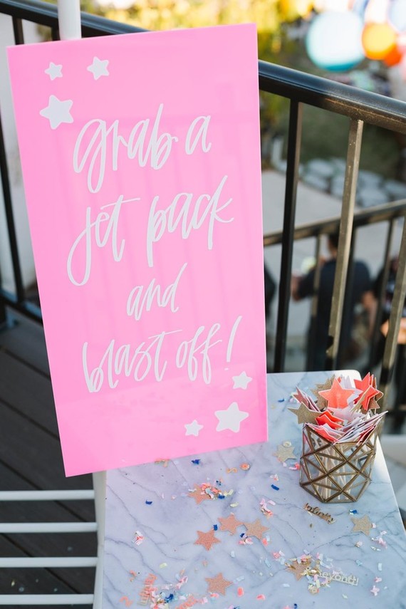 Toy Story and space-themed girl's second birthday party Inspiration