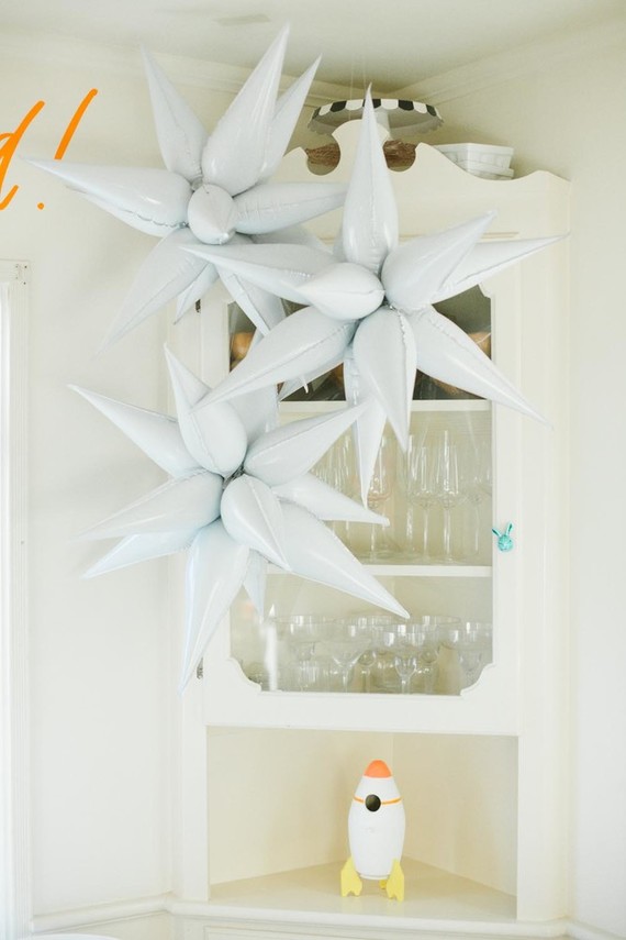 Toy Story and space-themed girl's second birthday party Inspiration