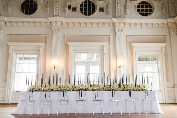 The ultimate black and white wedding with fashion-inspired details