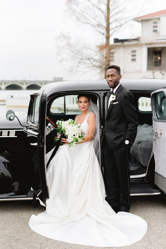 The ultimate black and white wedding with fashion-inspired details
