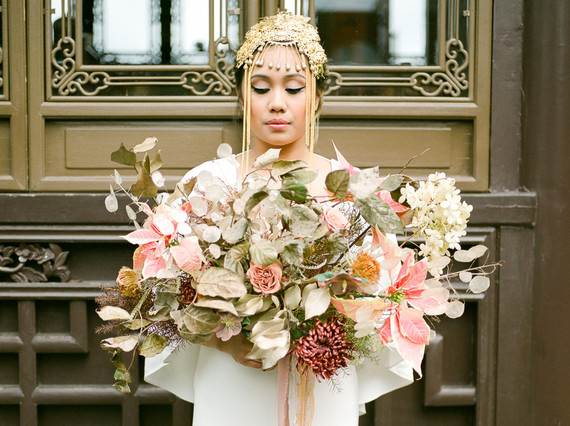 Modern Asian bridal bouquet Inspiration