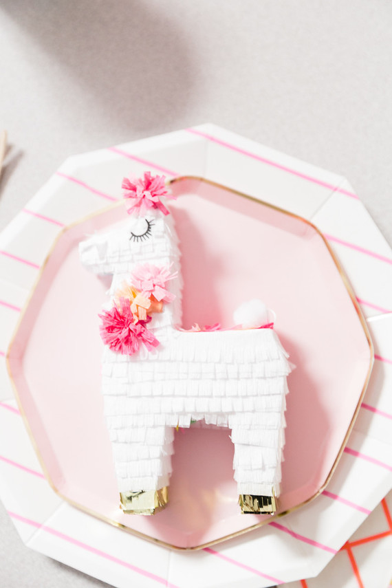 Festive all pink llama party inspiration Inspiration