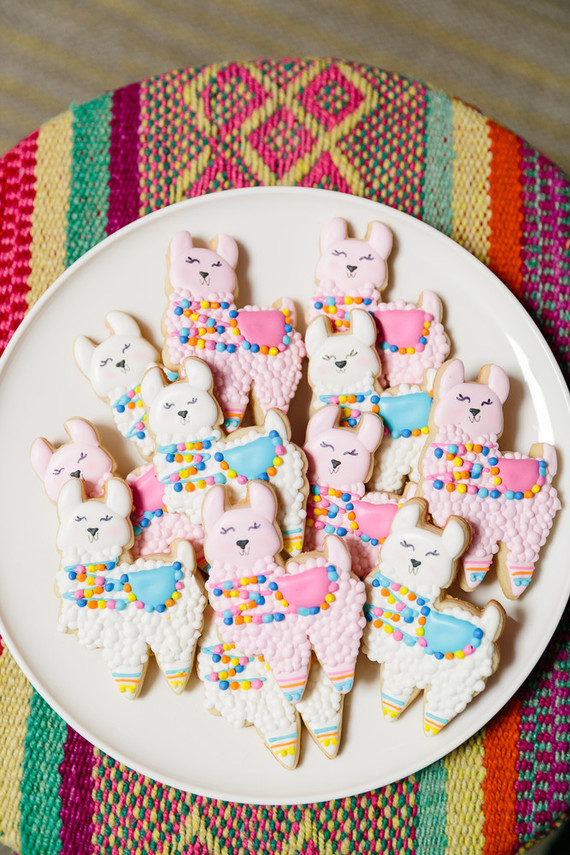 Festive all pink llama party inspiration Inspiration