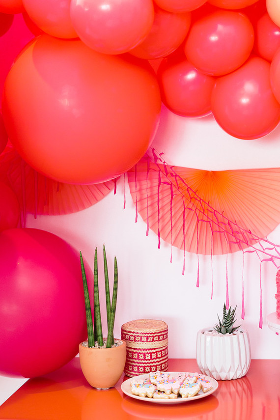 Festive all pink llama party inspiration Inspiration
