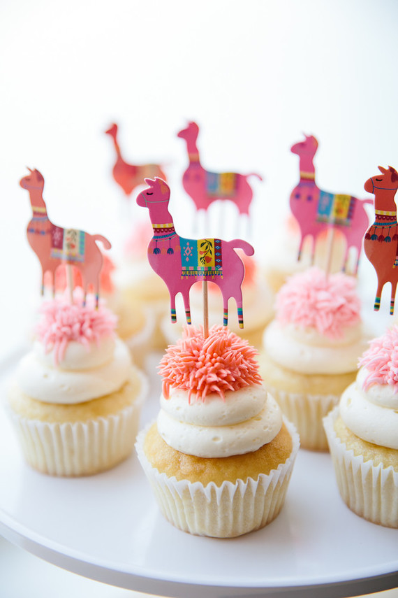Festive all pink llama party inspiration Inspiration