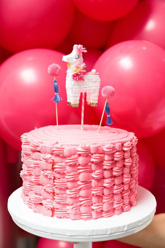 Festive all pink llama party inspiration Inspiration