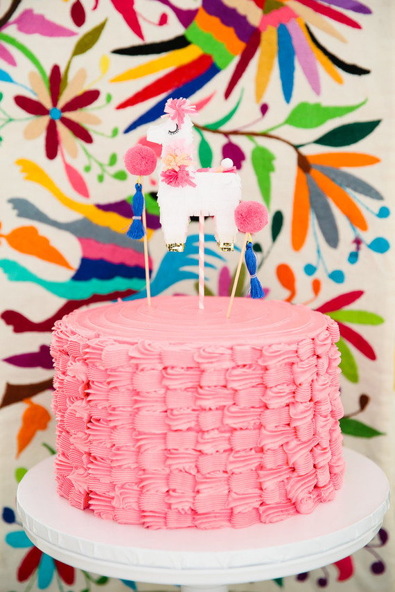 Festive all pink llama party inspiration Inspiration