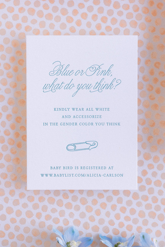 All white gender surprise beach baby shower in La Jolla