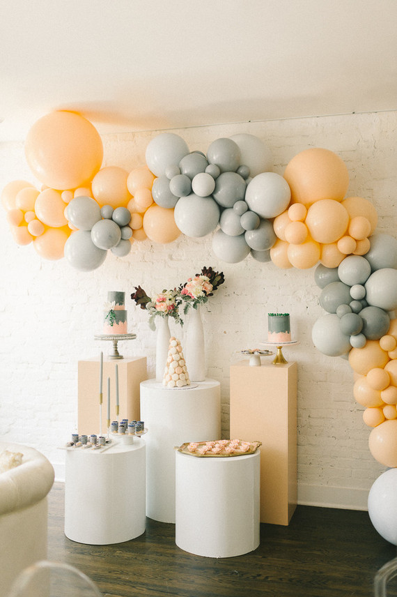 Muted pastel baby girl baby shower by Heirloom DC