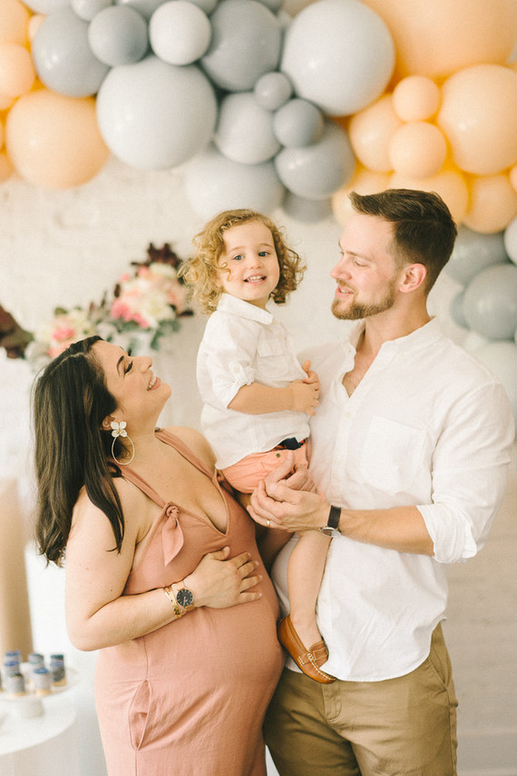 Muted pastel baby girl baby shower by Heirloom DC