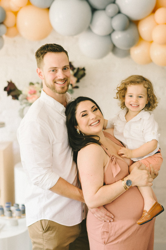 Muted pastel baby girl baby shower by Heirloom DC