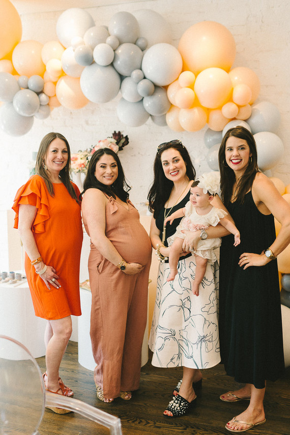 Muted pastel baby girl baby shower by Heirloom DC