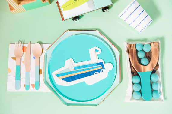 Modern city-themed boy's birthday party ideas