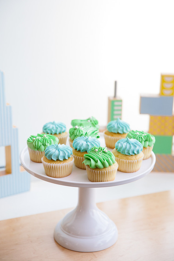 Modern city-themed boy's birthday party ideas
