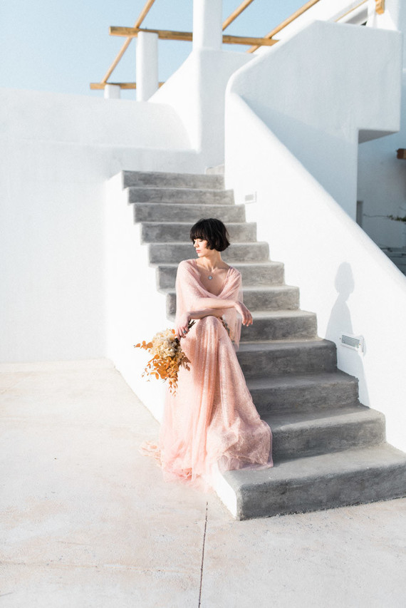 Art nouveau inspired Glasshouse wedding at Rocabella Hotel in Santorini