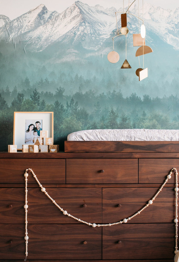 Sophisticated modern gender neutral nursery with Crate and Kids on 100 Layer Cakelet