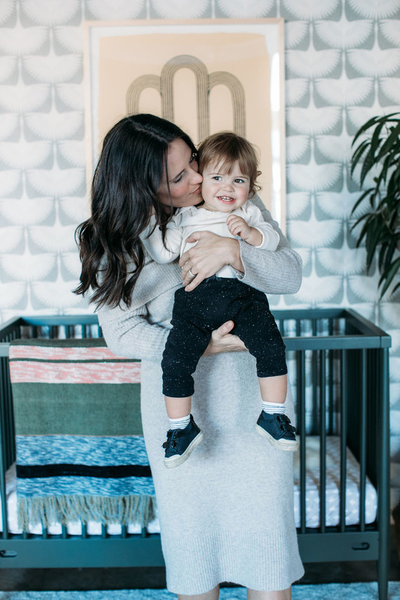 Sophisticated modern gender neutral nursery with Crate and Kids on 100 Layer Cakelet