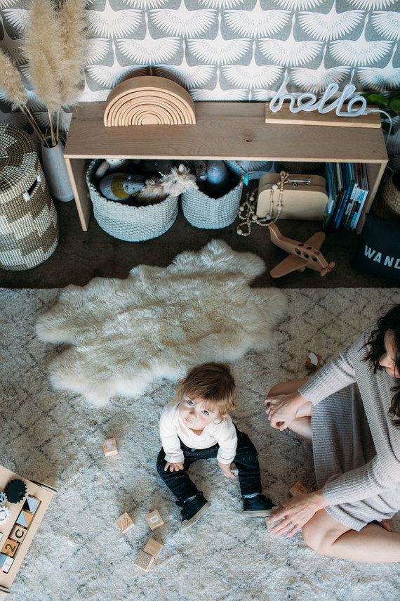 Sophisticated modern gender neutral nursery with Crate and Kids on 100 Layer Cakelet Inspiration