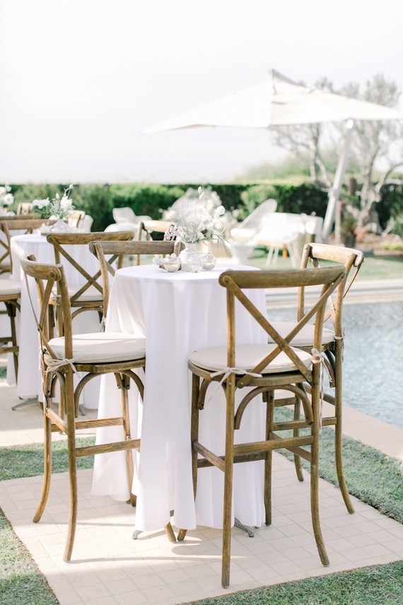 All white winter bridal shower for a destination wedding in Mexico