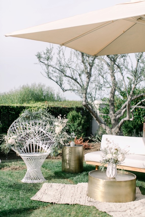 All white winter bridal shower for a destination wedding in Mexico