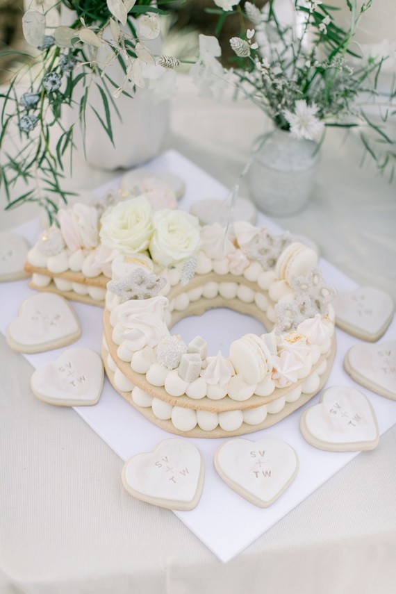 All white winter bridal shower for a destination wedding in Mexico