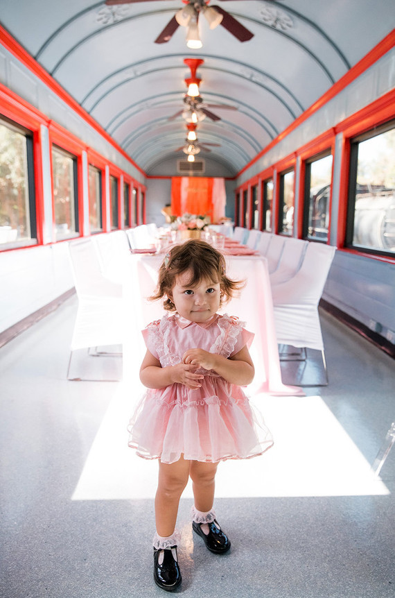 Vintage French travel-themed 2nd birthday party at Travel Town in Griffith Park