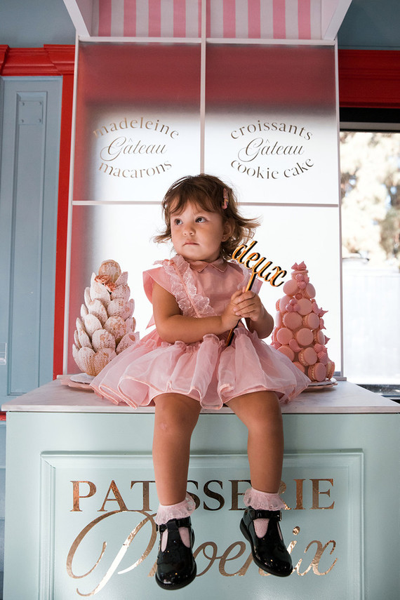 Vintage French travel-themed 2nd birthday party at Travel Town in Griffith Park