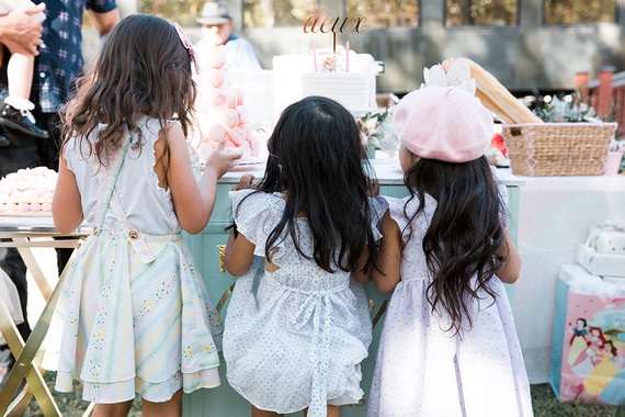 Vintage French travel-themed 2nd birthday party at Travel Town in Griffith Park