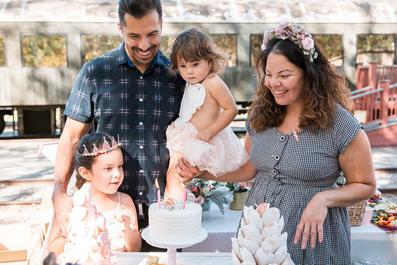 Vintage French travel-themed 2nd birthday party at Travel Town in Griffith Park