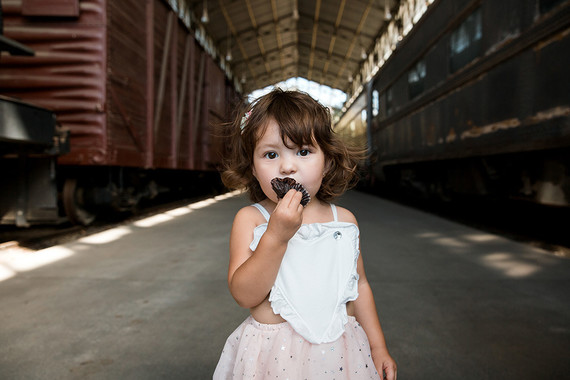 Vintage French travel-themed 2nd birthday party at Travel Town in Griffith Park