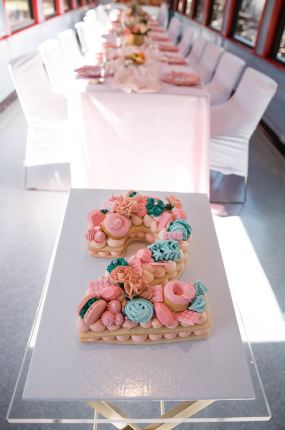 Vintage French travel-themed 2nd birthday party at Travel Town in Griffith Park
