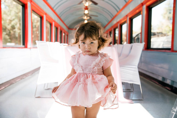 Vintage French travel-themed 2nd birthday party at Travel Town in Griffith Park