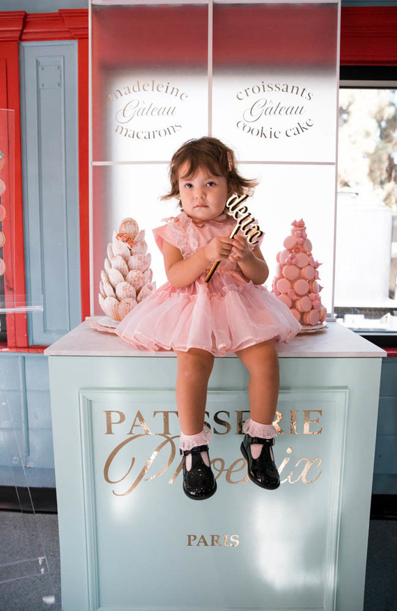 Vintage French travel-themed 2nd birthday party at Travel Town in Griffith Park