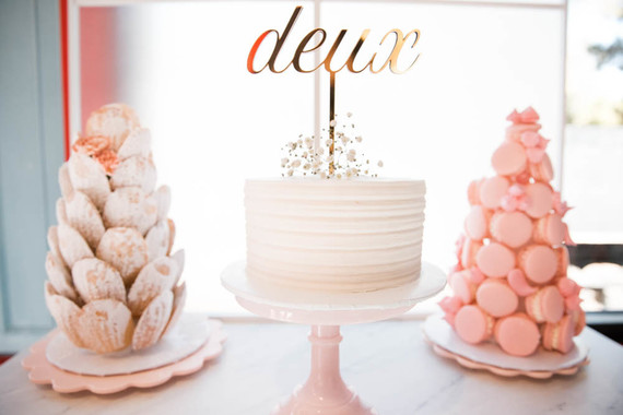 Vintage French travel-themed 2nd birthday party at Travel Town in Griffith Park