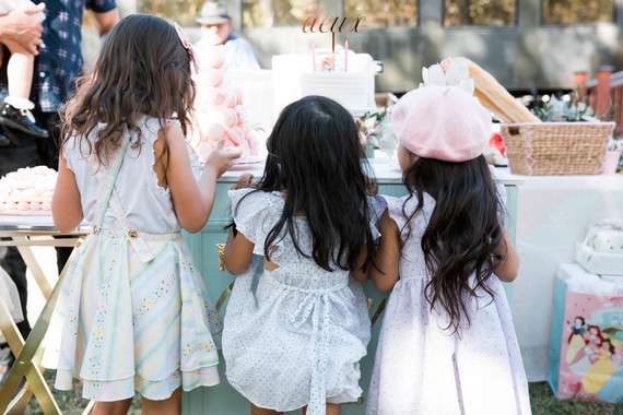 Vintage French travel-themed 2nd birthday party at Travel Town in Griffith Park