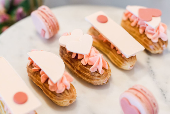 Coral and peach Galentine's party at Festoon LA