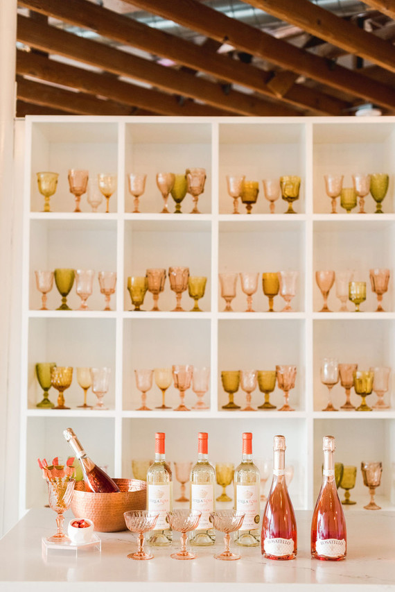 Coral and peach Galentine's party at Festoon LA