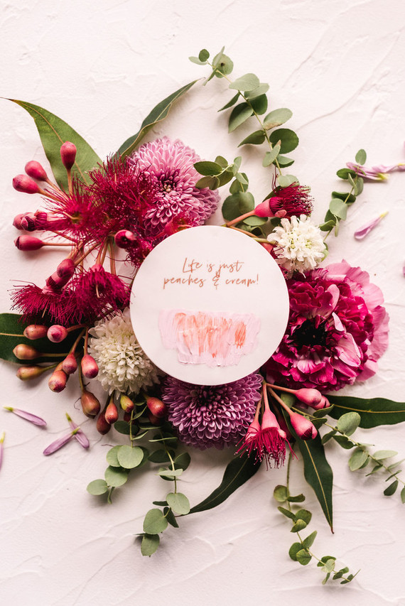 Coral and peach Galentine's party at Festoon LA