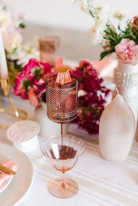 Coral and peach Galentine's party at Festoon LA