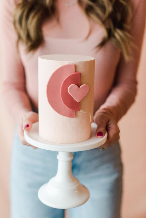 Coral and peach Galentine's party at Festoon LA