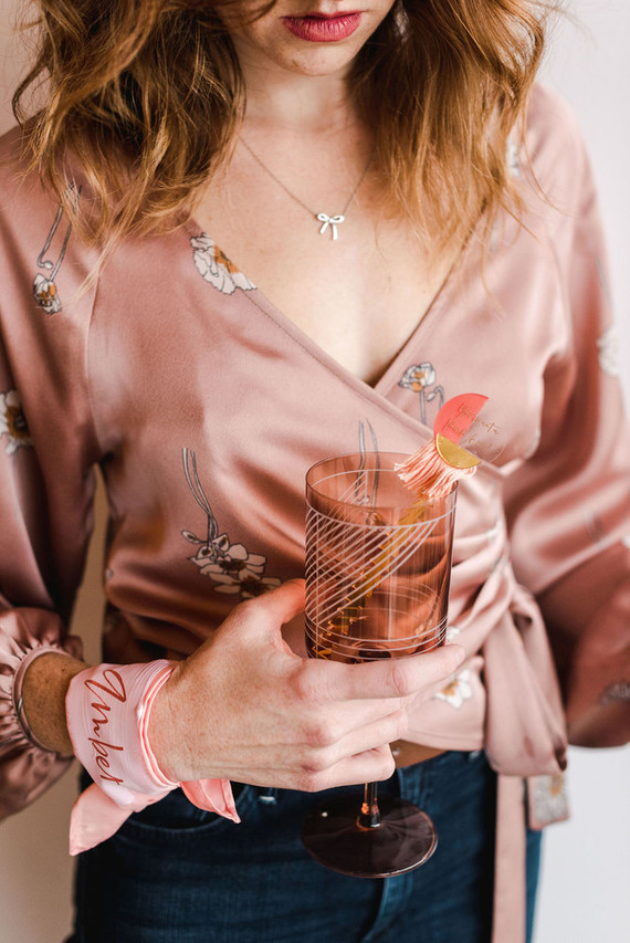 Coral and peach Galentine's party at Festoon LA