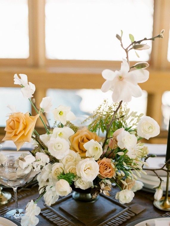 Luxe winter Rocky Mountain ranch wedding