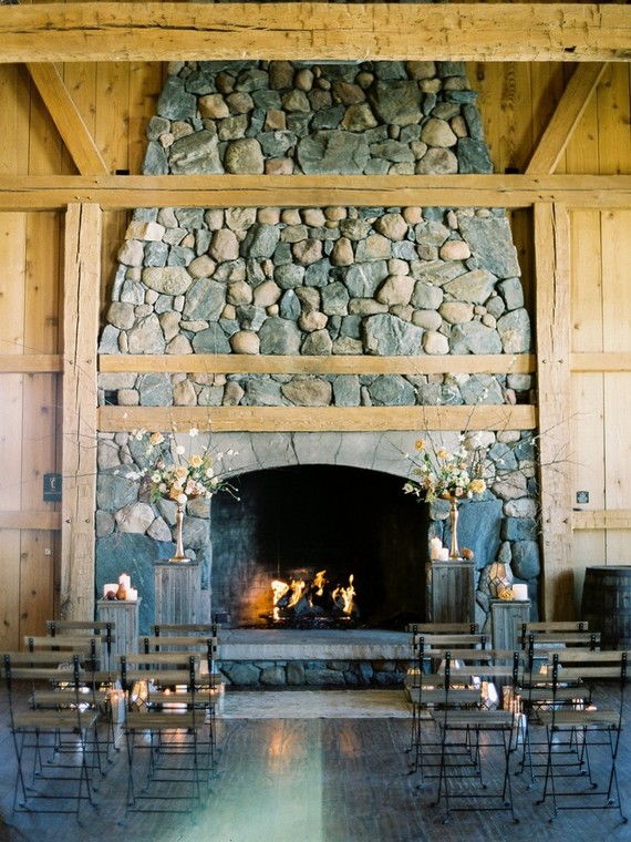 Luxe winter Rocky Mountain ranch wedding