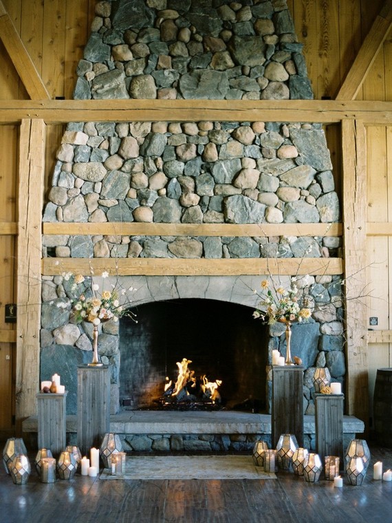 Luxe winter Rocky Mountain ranch wedding Inspiration